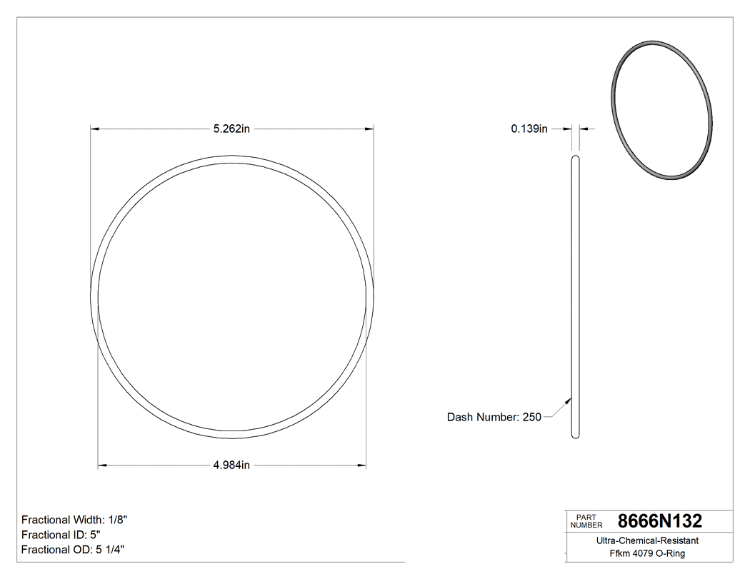 Technical drawing - 8666N132